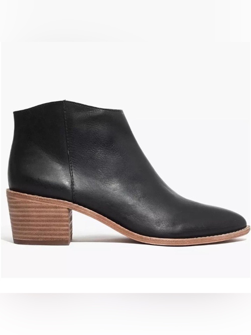 Madewell Justine Black & Brown Pointed Toe Ankle Boots